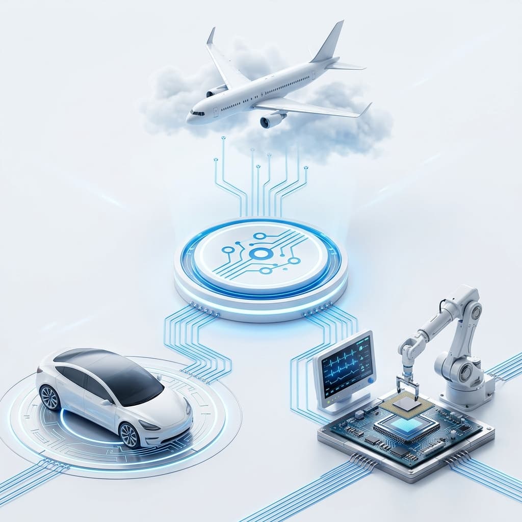 Aerospace / High-Reliability Engineering concept artwork for Turning Aircraft Engine Signals into Earlier Insight
